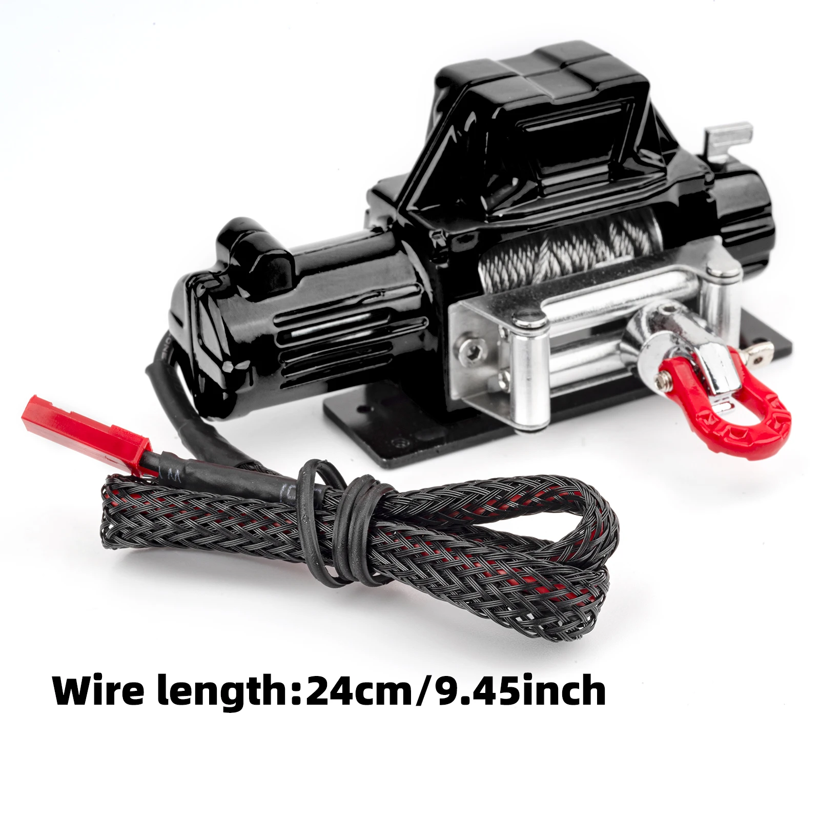 RC Metal Winch Remote Control Simulation Pull Toy Model Winch for 1/10 RC Crawler Car Axial SCX10 90046 TRX4 Redcat Decorative P