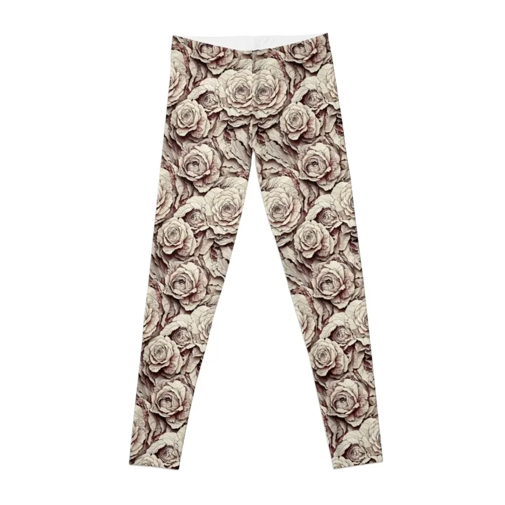 Sun-Baked Clay Roses Leggings for fitness Golf wear high waist Women's gym Womens Leggings