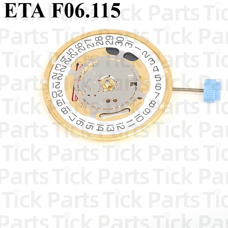 Swiss ETA F06.115 Replaces F06.111 Quartz Movement Date At 3 F06111 Watch Movement Replacement Parts