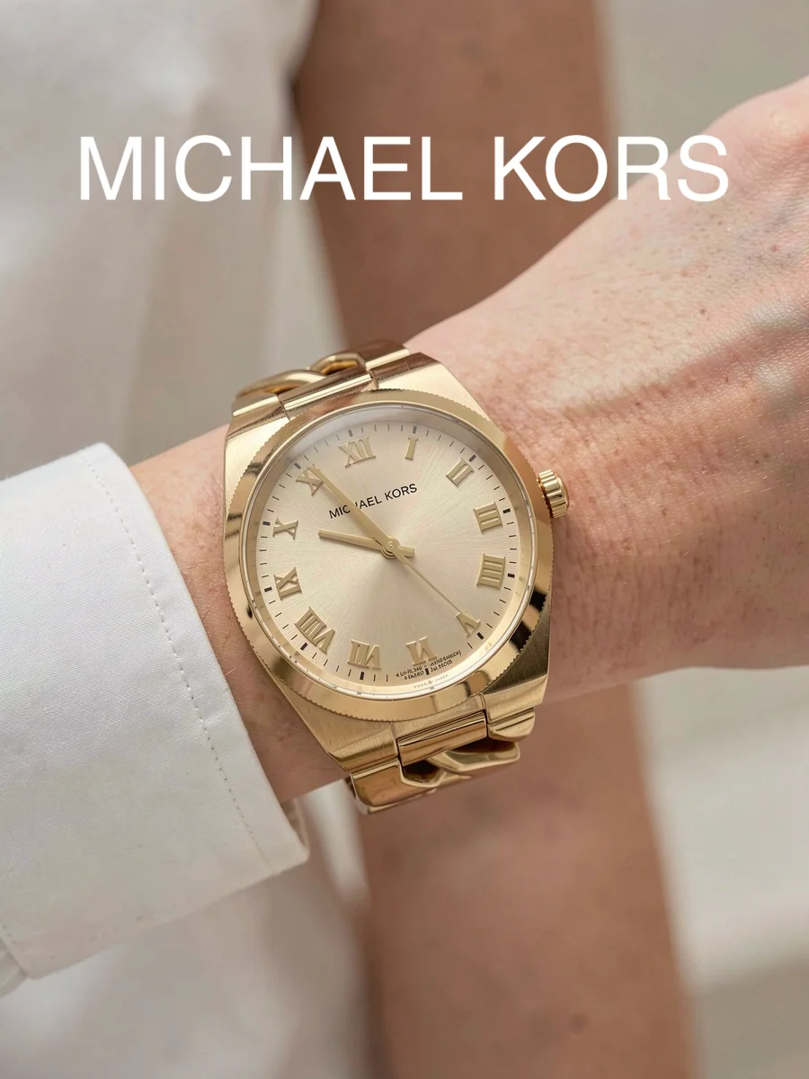 Women's Watch Chunky Curb‑link Steel Bracelet Knurled Bezel Sunburst Roman‑Numeral Dial Edgy Bold‑styled for Party Accessory
