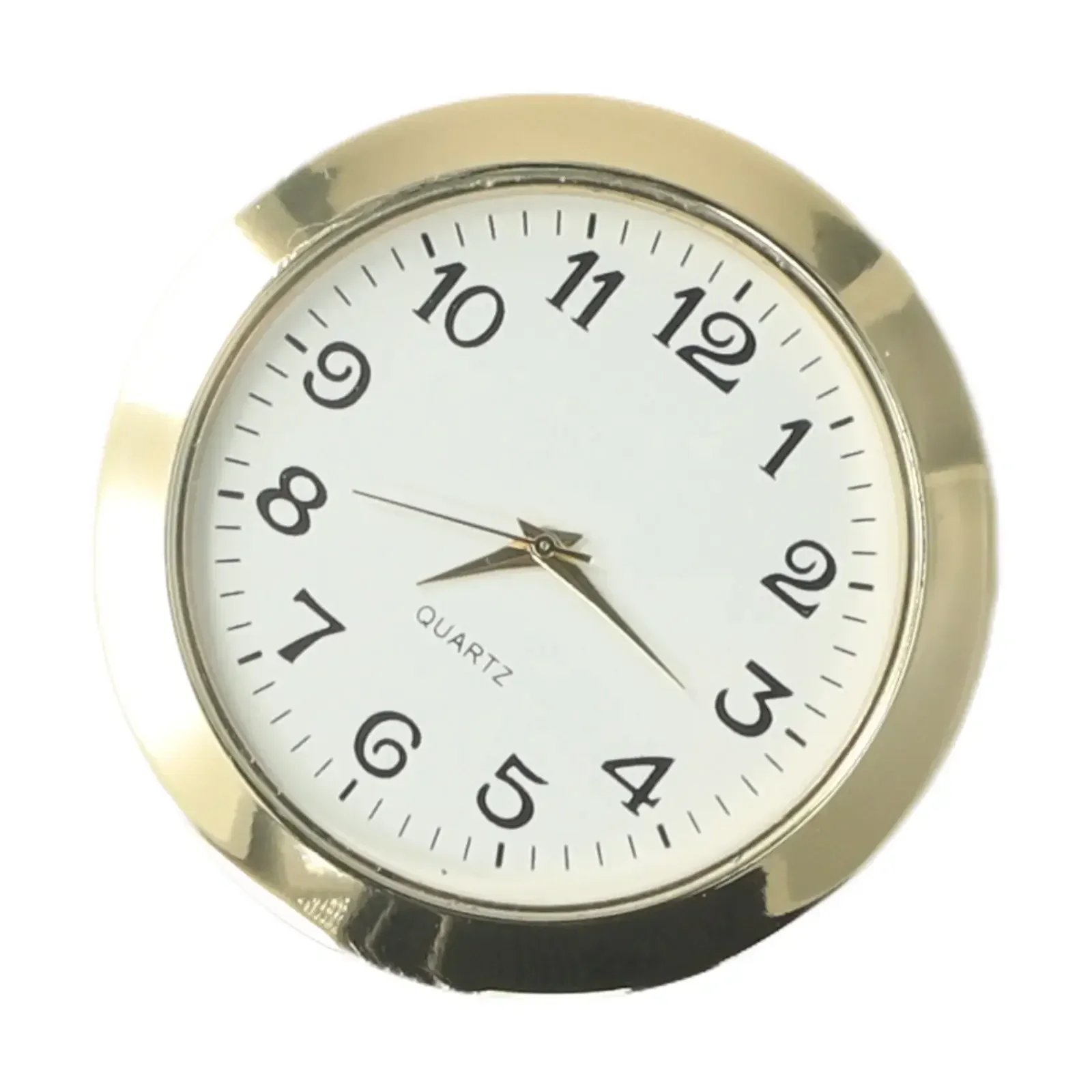Craft Clock Insert Height 6mm Mini Clock Insert Silver Tone Bezel Easy Readability Exquisite Craftsmanship Gold Tone Bezel