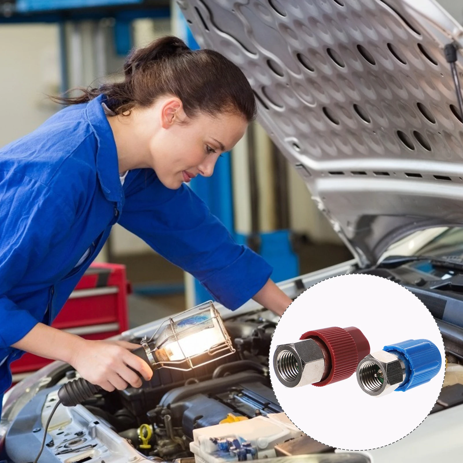 

2 шт. быстрые соединители, высокие и низкие соединители, набор внутренних резьбовых соединений, конверсионная насадка, адаптер для эвакуации, автомобильный кондиционер