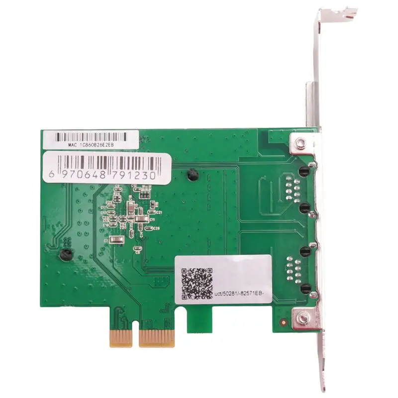 6X 2-Port Gigabit Pcie Network Card 1000M Dual Ports PCI Express Ethernet Adapter With 82571EB LAN NIC Card For Windows