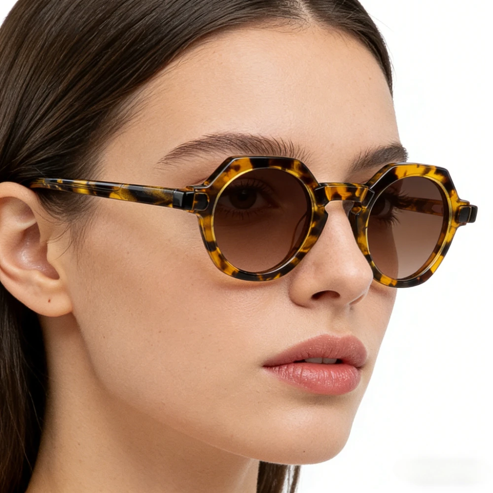 

2026 New Trendy Fashion Women's Sunglasses Handmade Acetate Frame Vintage Sunglasses Designer Retro Polarized UV400 Sunglasses