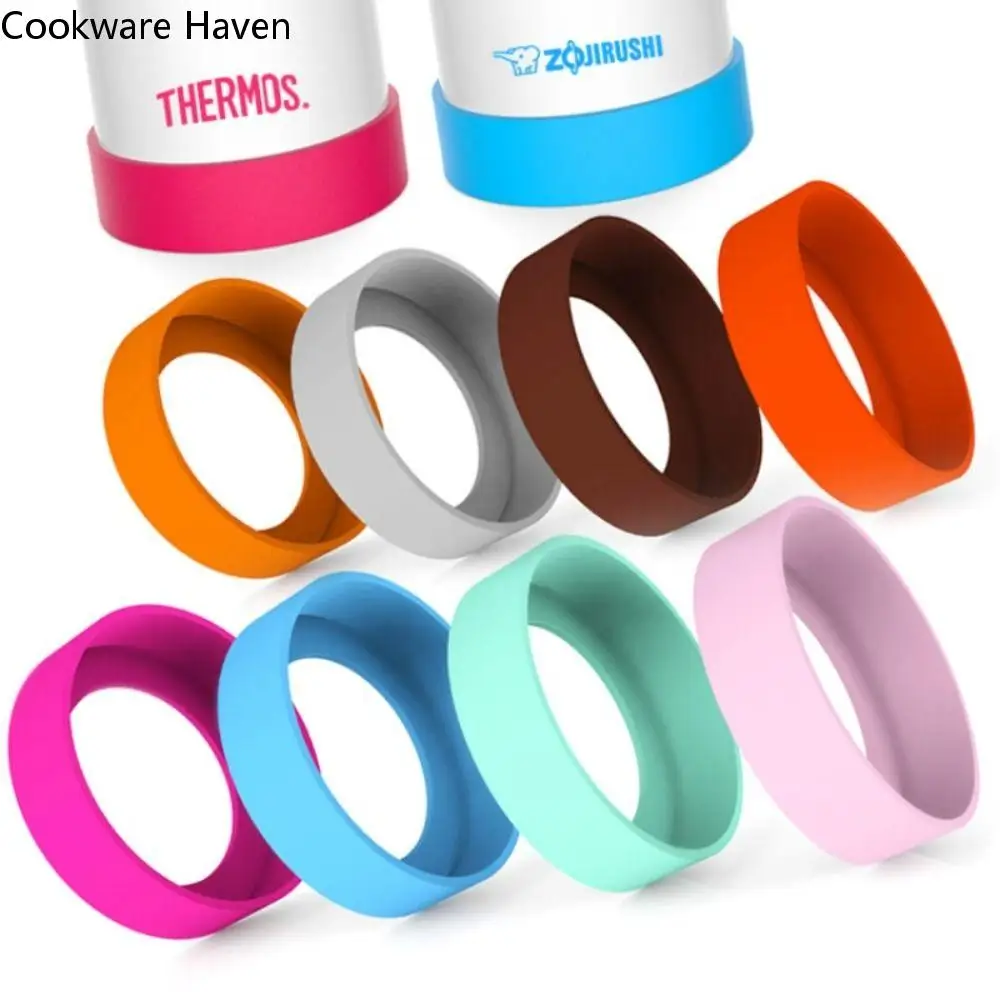 

Wear-resistant 7.5CM Cup Bottom Cover Silicone Non-slip Coaster Sleeve Durable Universal Water Cup Cover Sheath Cup