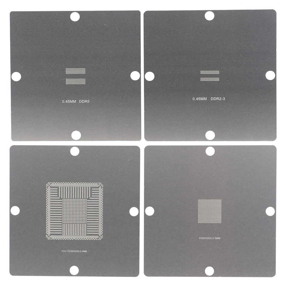 90*90mm PS4 BGA reballing stencil console di gioco IC reball station solder ball steel template CXD90025G CXD90026G DDR3 DDR5