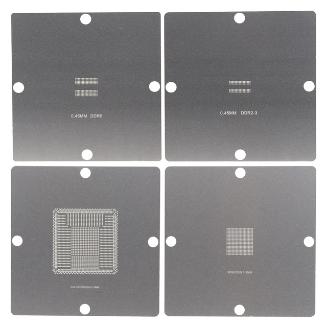 90*90mm PS4 BGA reballing szablony konsola do gier IC reball station kulki do lutowania szablon ze stali CXD90025G CXD90026G DDR3 DDR5