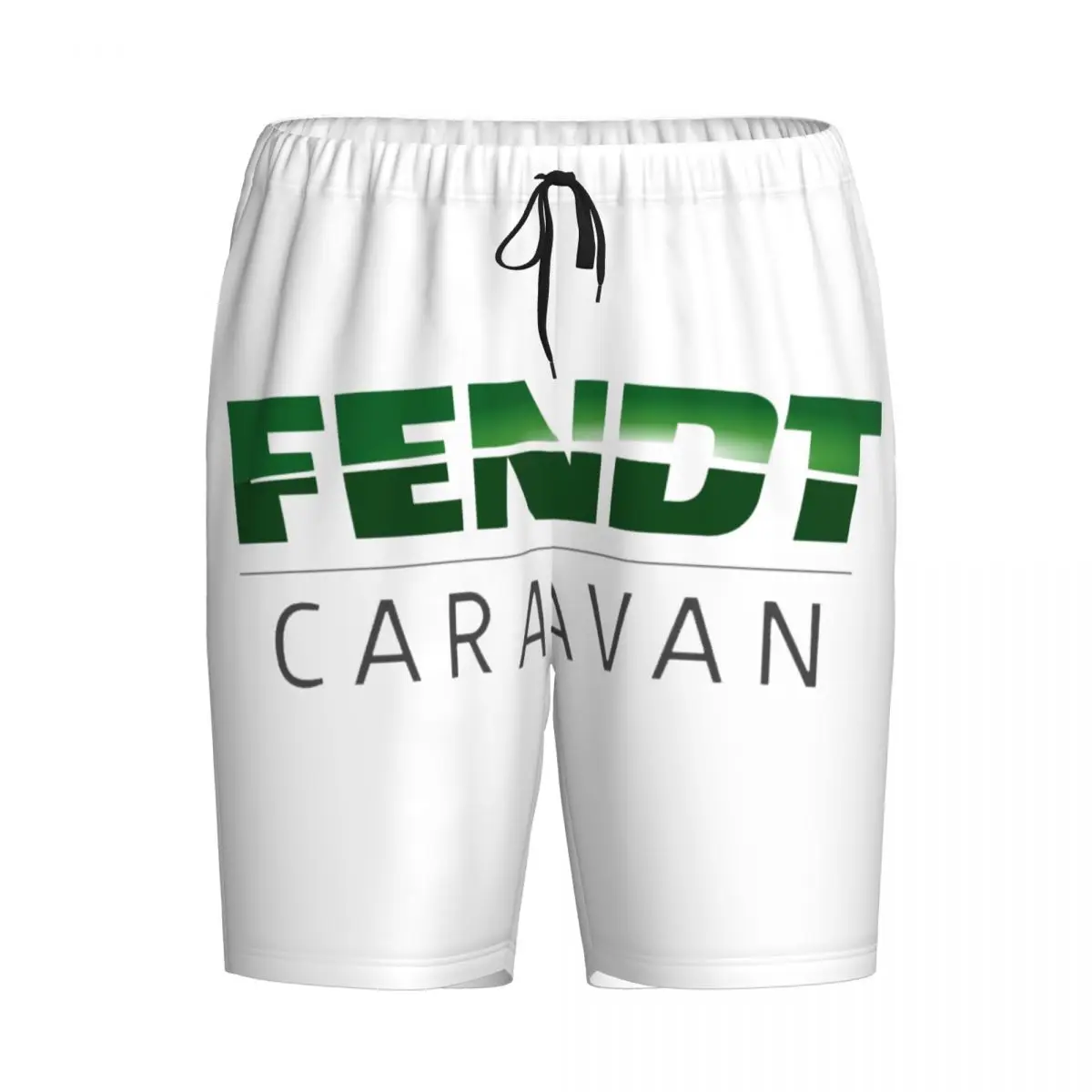 Custom Fendt Tractoren Logo Pyjama Broek Mannen Lounge Slaap Short Stretch Nachtkleding Pjs Met Zakken