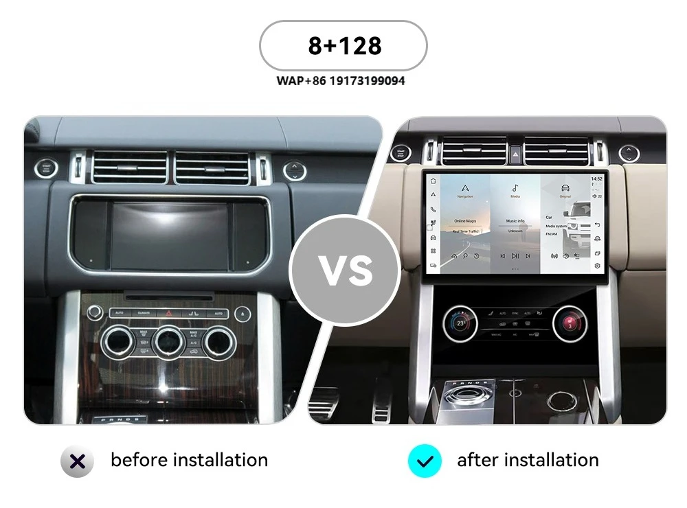 11.4/12.3 Inch Android 13  Screen Navi Carplay for Executive 2013-2017 Car Radio Android Multimedia Player