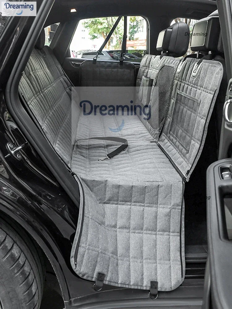 aplica al cojín de coche para mascotas, cojín trasero para perros, asiento de coche, asiento trasero, cojín de asiento impermeable y antisuciedad, conducción especial en automóvil