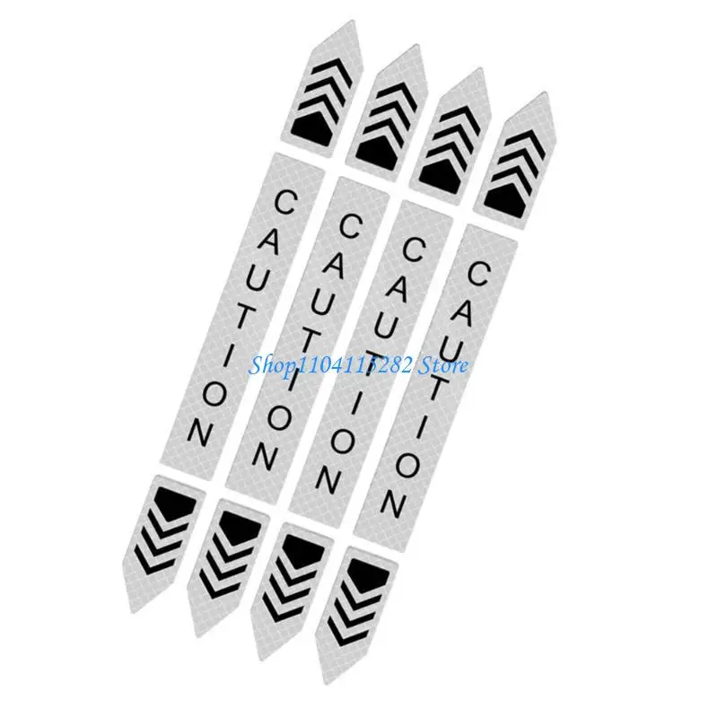 A2BF باب السيارة ملصق تحذير الشريط العاكس للاصطياد السلامة الليلية تعزيز الزخرفة