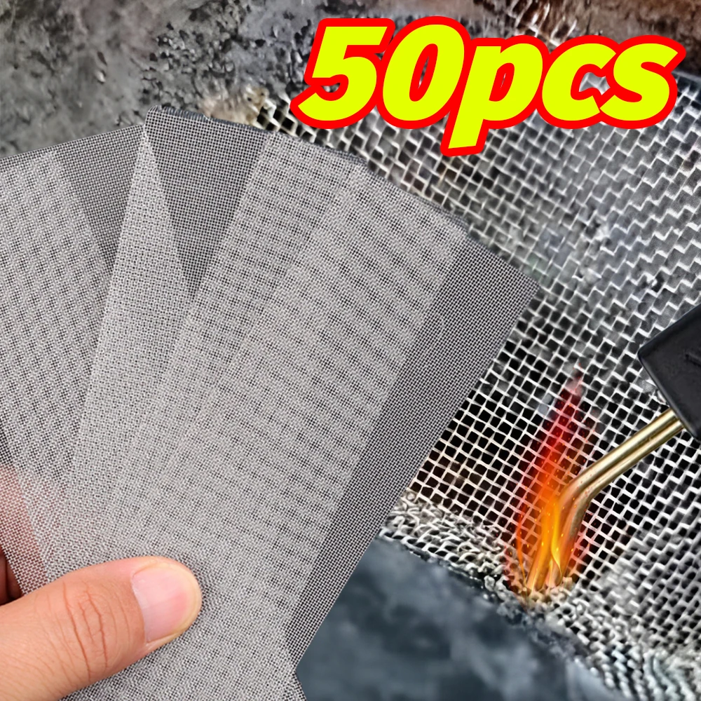 Stainless Steel Car Bumper Repair Mesh Welding Wire Patch Grid Auto Bumper Body Hood Vents Repair Net Guard Against Rocks Debris