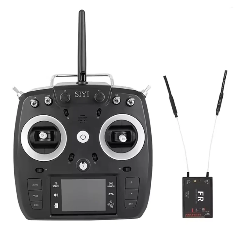 Mando a distancia SIYI FT24 de 2,4 GHz, transmisor de largo alcance de 12 canales y 15 KM con receptor FR OTA para RF multiprotocolo externo R9M/TBS