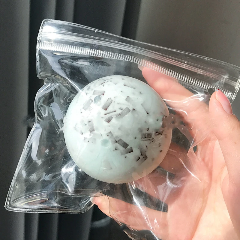 Nowe Ręcznie Robione Kulki Lodowe Zabawka Antystresowa Symulacja Mięty Czarna Kulka Rzemieślnicza Do Ściskania Zabawka Uspokajająca Powolny Powrót Do Kształtu Zabawka Sensoryczna