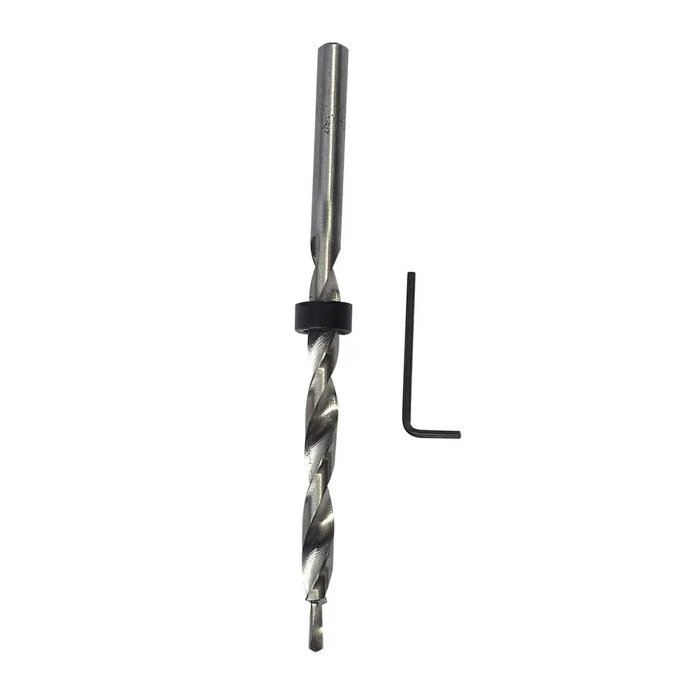 Hex Shank Countersink Drill Bit Wood Hole 9.5mm Titanium Plated Hss Carbon Steel Smooth Sawdust Discharge Woodworking Tool view 2