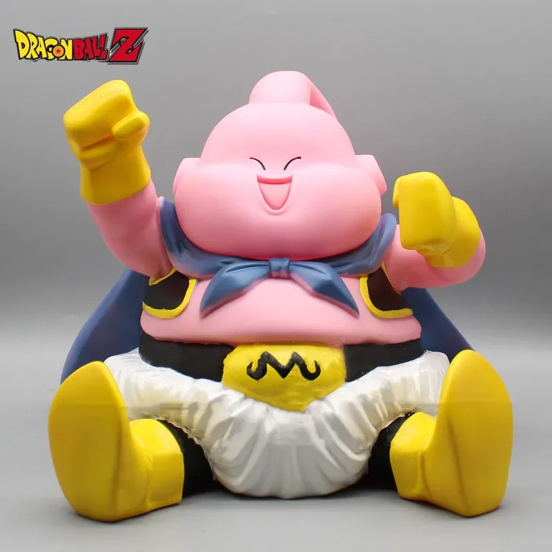 Dragon Ball Super Devil Fat Buu Figure Seated Punch Anime Peripherals Ornament Model Statue Office Decoration Christmas Toy Gift