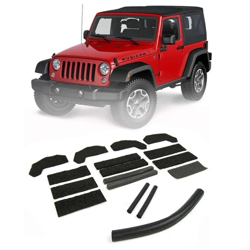 Hard Top Foam Blocker Seal Kit 68026937AB 13510.70 for Jeep Wrangler JK 2007-2018