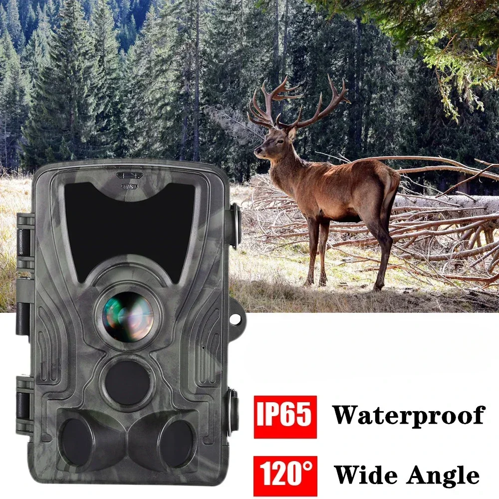 Caméra de chasse extérieure étanche IP65 avec batterie au lithium, caméra de jeu, pièges photo, surveillance sauvage, 5000 mAh, 20MP, 1080P