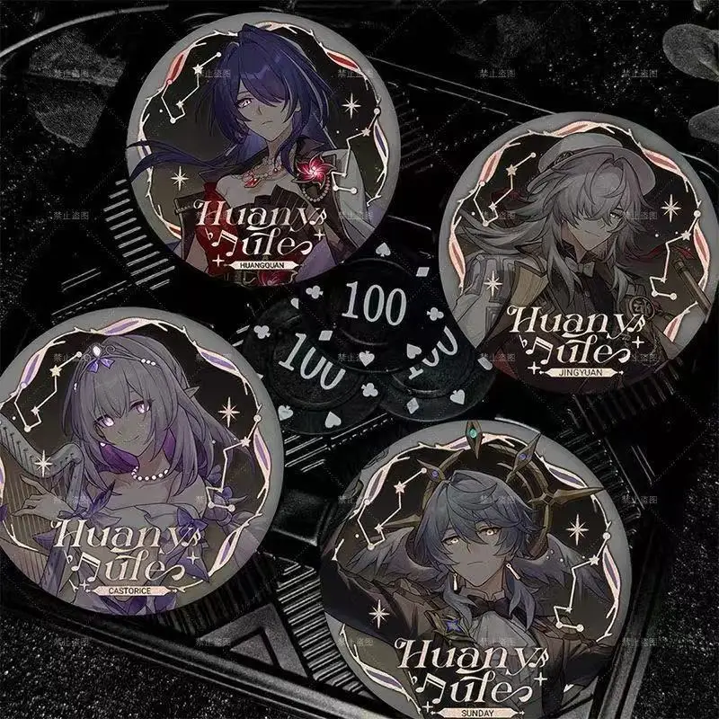 

GameHonkai: StarRail 2025 Concert Series Светоотражающий значок Аниме Игровой товар