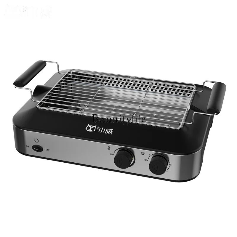 Household Smoke-Free Barbecue Machine Automatic Rotation Skewers Machine