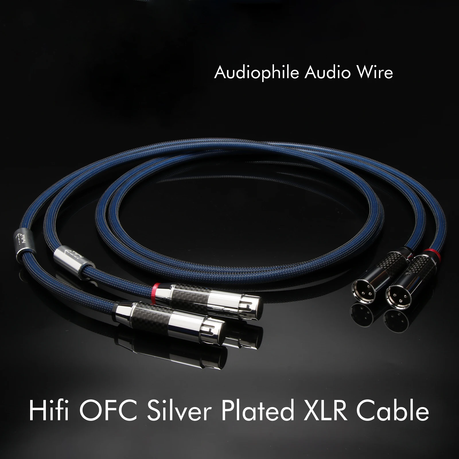 Hi-End XLR-Kabel, versilbert, 3-poliges XLR-auf-XLR-Kabel, Audio-Verlängerungskabel für Mikrofonverstärker – Detail 6