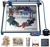 SCULPFUN S30 Ultra Laser Engraver with Air Assist 33W Output Laser Cutter 600x600mm Working Area Laser Engraver for Wood Metal