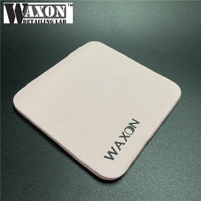 Waxon Logo 10X10 CM Ceramic Coating Clothes Glasses Screens Pad Clean Cloth Suede Microfiber Towels