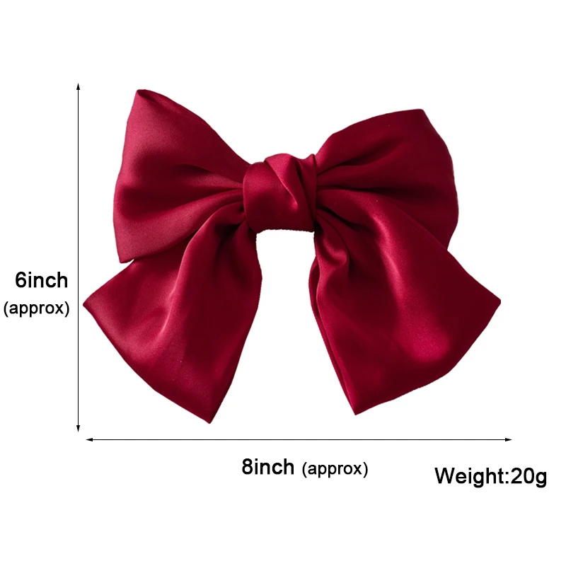 Big Bow Silk Chiffon Ties Hair Clips Korean Ribbon Hairpin Girl Hair Accessories for Women Bowknot Hairpins New 2022