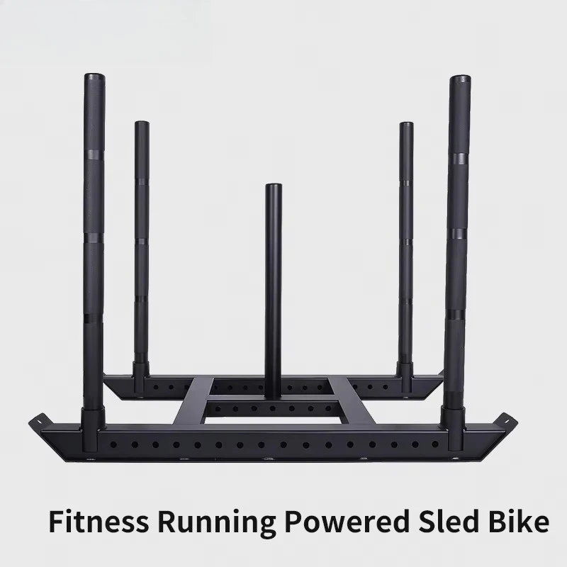 High-performance HYROX push-pull sled heavy-duty strength training equipment with textured handles and clear weight markings