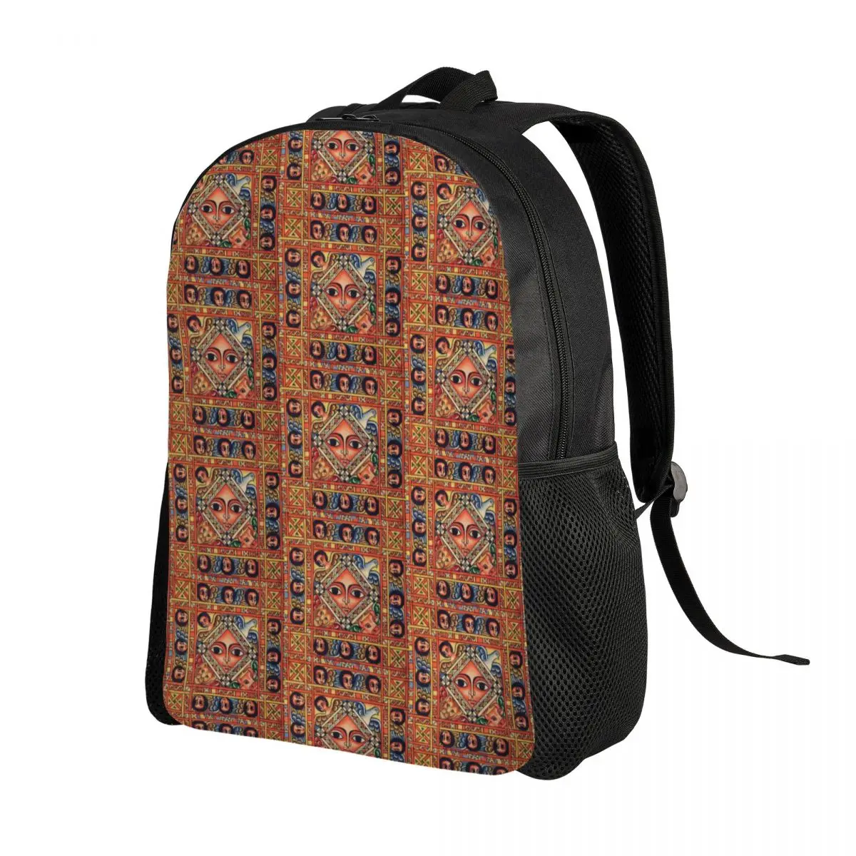 Ethiopian Ancient Art Laptop Backpack Women Men Basic Bookbag for School College Students Bag