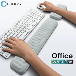 Teclado de espuma de memória Mouse Pad para computador, Office Gaming Proteção de pulso, Laptop Wrist Support Pad, Descanso ergonômico do braço