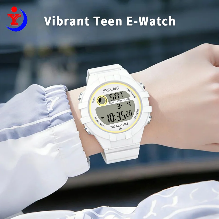 Digital Watch for Women Men, 30M Waterproof Sport Wristwatch with Alarm Stopwatch Dual Time, LED Backlight Electronic Watch