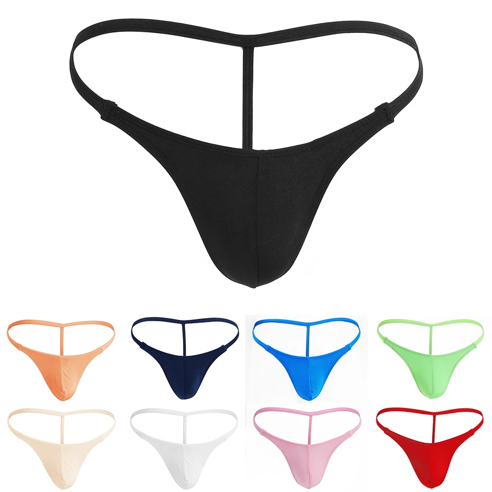 Uomo Sexy g-string perizoma traspirante slip perizoma Pouch miglioramento Bikini Lingerie intimo T-Back Slim Side mutande Beach Swim