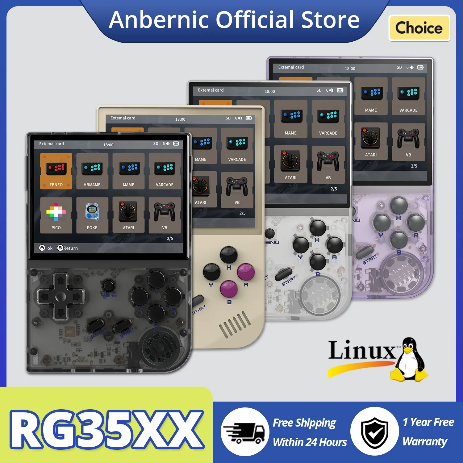 console-de-jeu-retro-portable-anbernic-rg35xx-systeme-linux-sortie-hd-et-tv-ecran-ips-35-pouces-640x480-batterie-2600mah-h700
