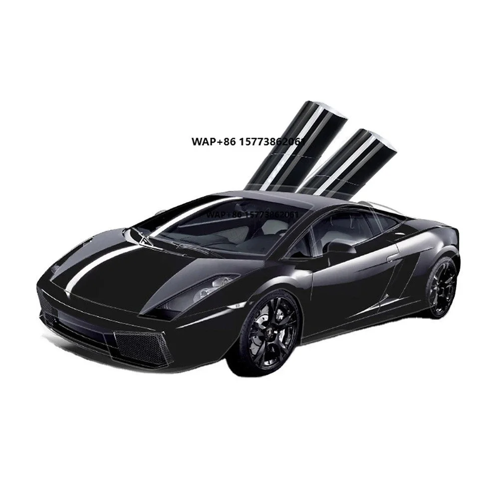 

Glossy Black Self-Healing TPU Car Stickers Hydrophobic Paint Protection Film