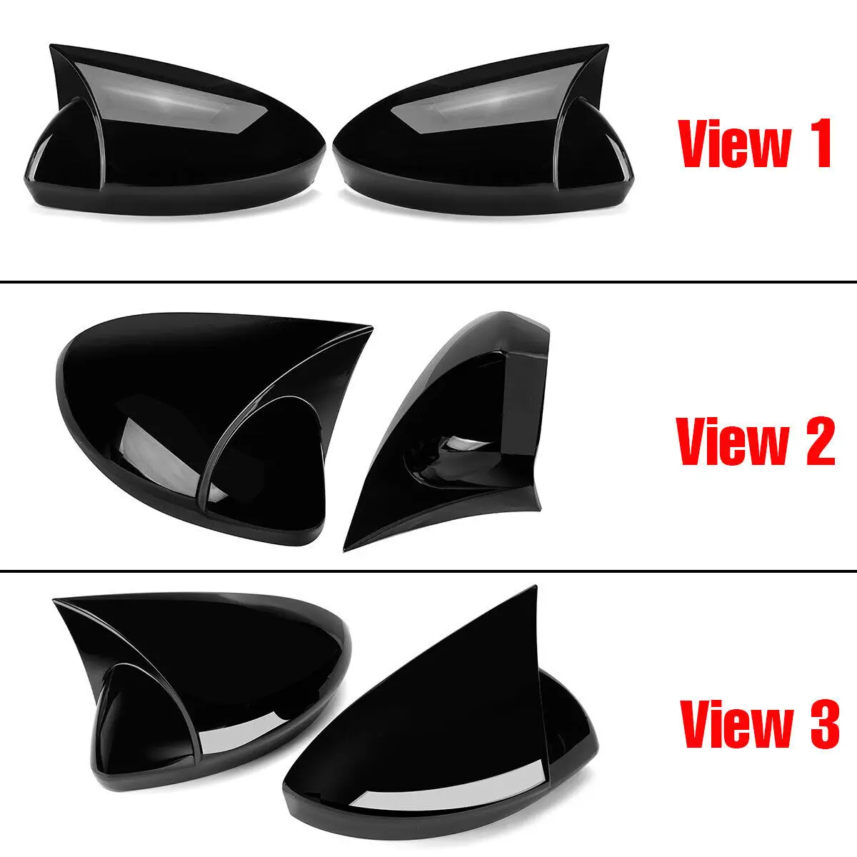 For Renault Clio Mk5 V 2019-2025 Car Rearview Side Mirror Cover Wing Cap Exterior Door Rear View mirror cover Car Accessories