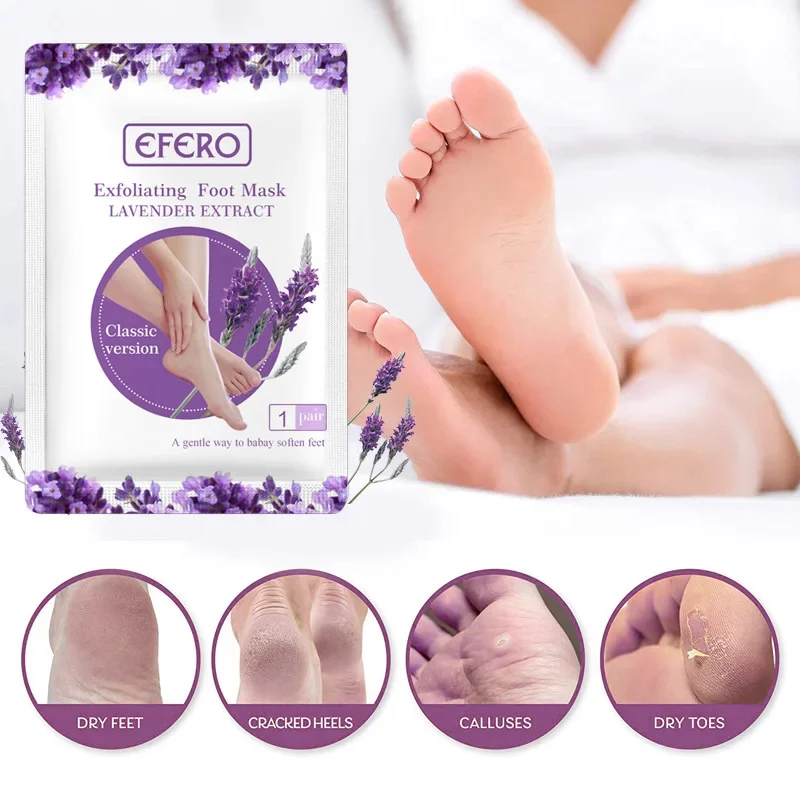 Foot Exfoliating Mask Remove Calluses Dead Skin Exfoliating Feet Peel Mask Socks Foot Patches Peeling Moisturizing Feet Masks