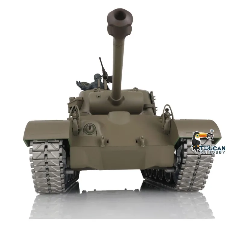 헹롱 1/16 7.0 커스텀 M26 퍼싱 RTR 무선 조종 탱크 3838 메탈 트랙 휠 판저 TR17309