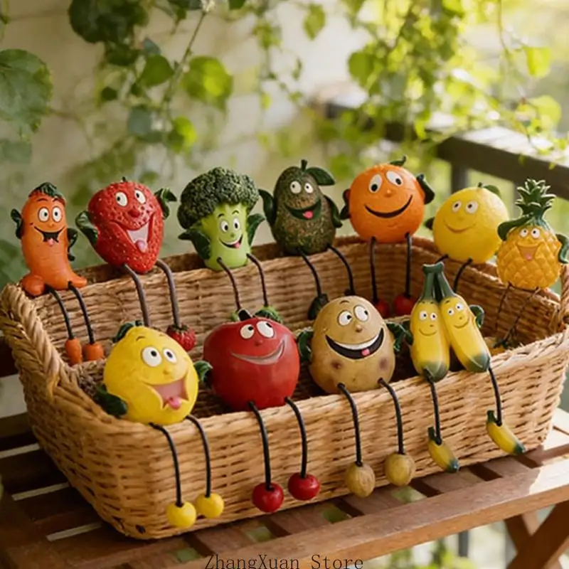 Niedliche Veggie-Regal-Figur als Ornament für den Schreibtisch und die Fensterbank. Verwenden Sie 3XUF – Detail 10