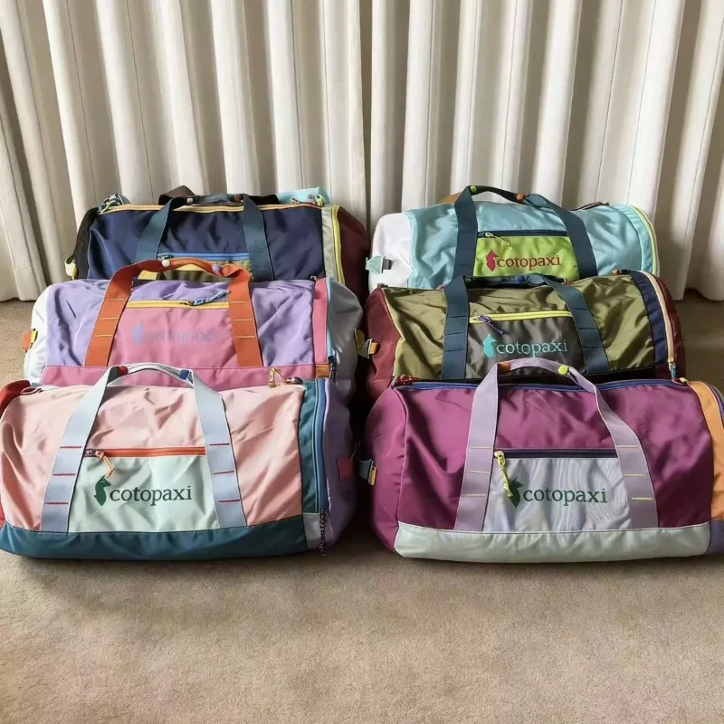 Zhou Alpaca's New Dopamine 32L Handbag with Large Capacity and Versatile Travel Fitness Luggage Bag Foldable