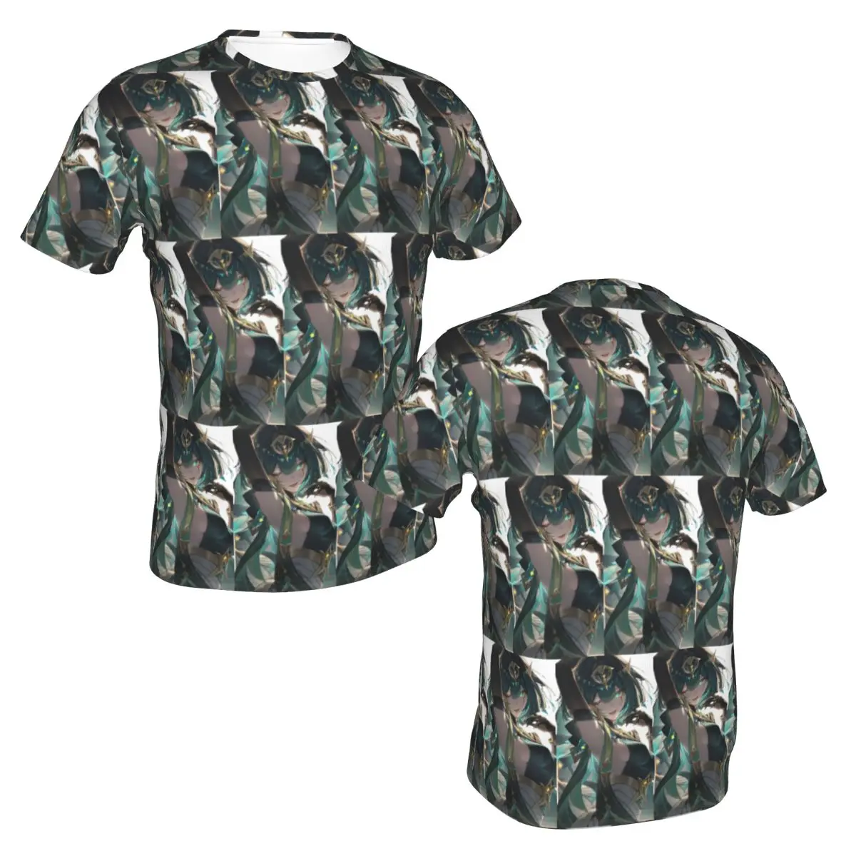 100% Cotton Genshin Impact Nefer Armpit Leak T-Shirt Men's Classic T Shirt Men Crew Neck Summer Shirts Tops