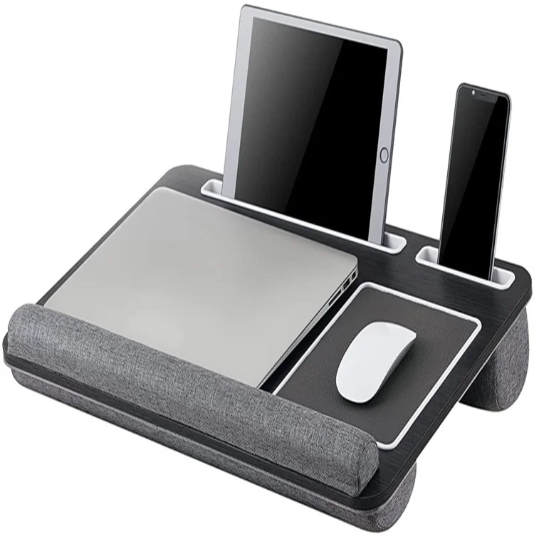 

Laptop desk home office 17 inch laptop desk with cushion, bed and sofa writing & drawing table