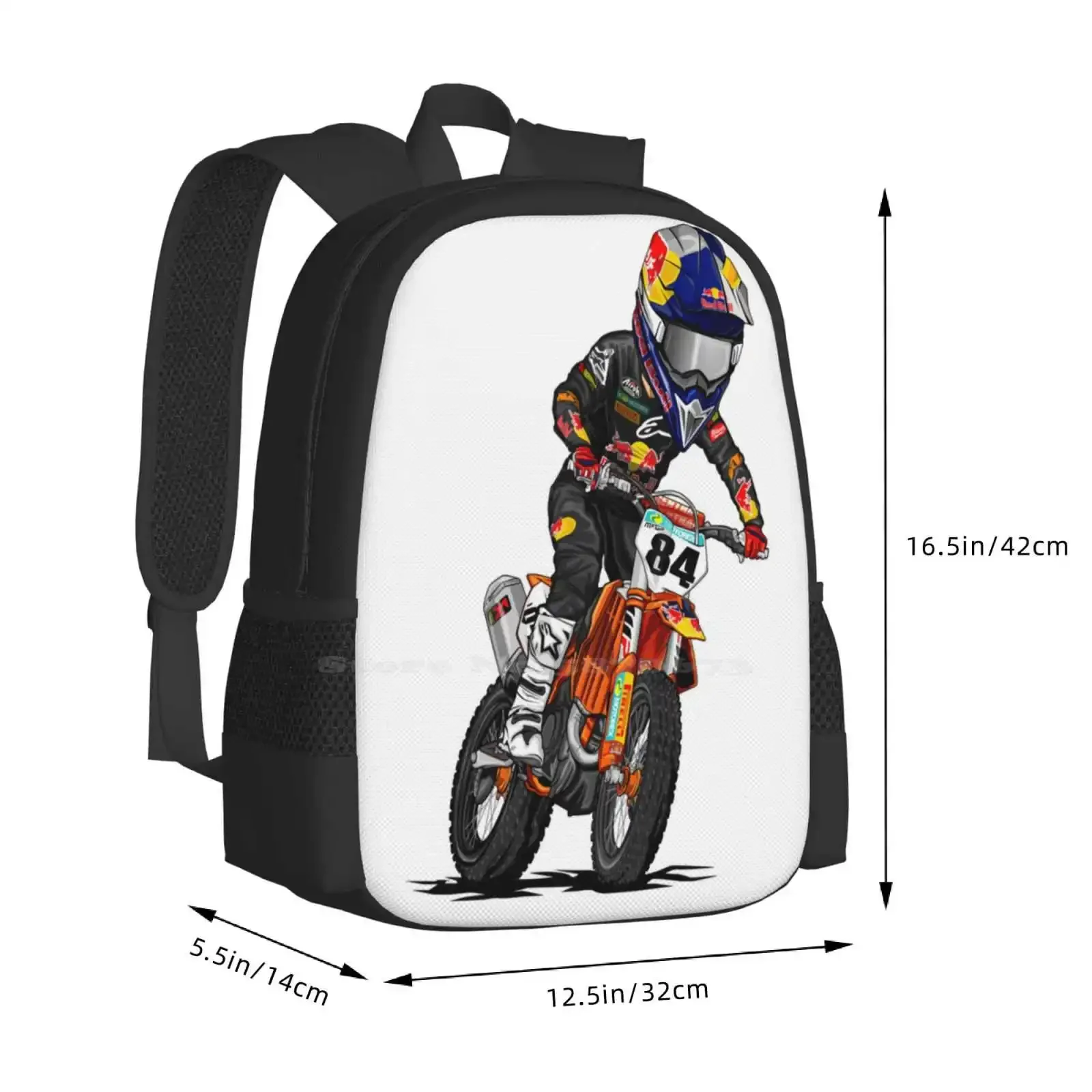 موتوكروس رايدر 84 رائجة البيع حقيبة مدرسية على ظهره حقائب الموضة موتوكروس Mx Sx Supercross #3