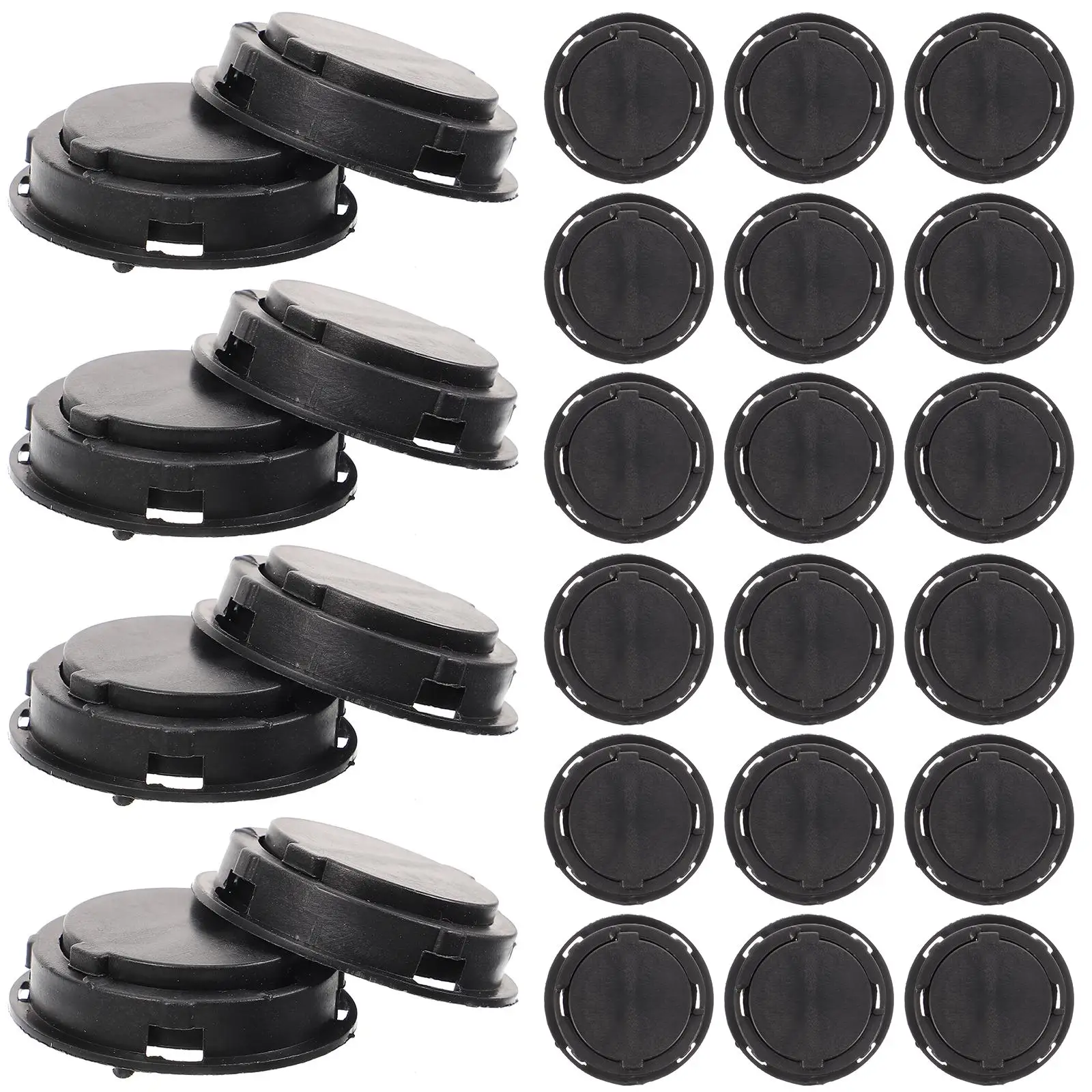 

50 Pcs Piggy Bank Bottom Cover Money Binder for Cash Saving Wallet Plug Plastic Stoppers Plugs Jar