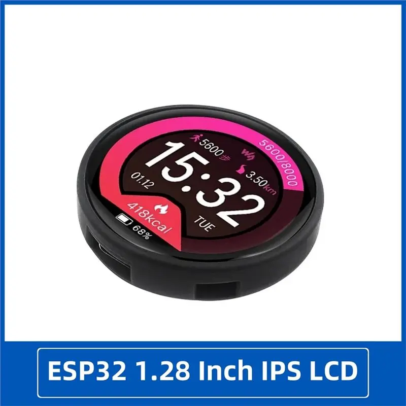 AS95-ESP32-C3 1.28 Inch Round LCD Display Development Board Wifi Bluetooth Module 1.28 Inch Lcd Touch Screen