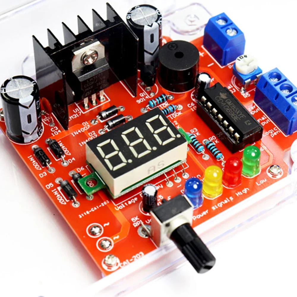 PCB Board Elektronische Kits LM317 Einstellbare geregelte Spannung 110 V 220 V bis 1,25 V-12 V Step-Down-Stromversorgungsmodul DIY-Kit