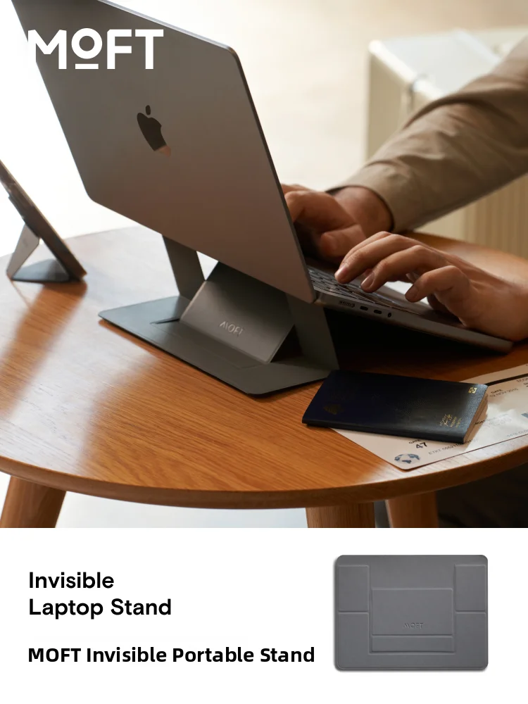 MOFT Laptop Stand ible with     Book pro Desktop Heightening Heat Dissipation Stand Invisible...