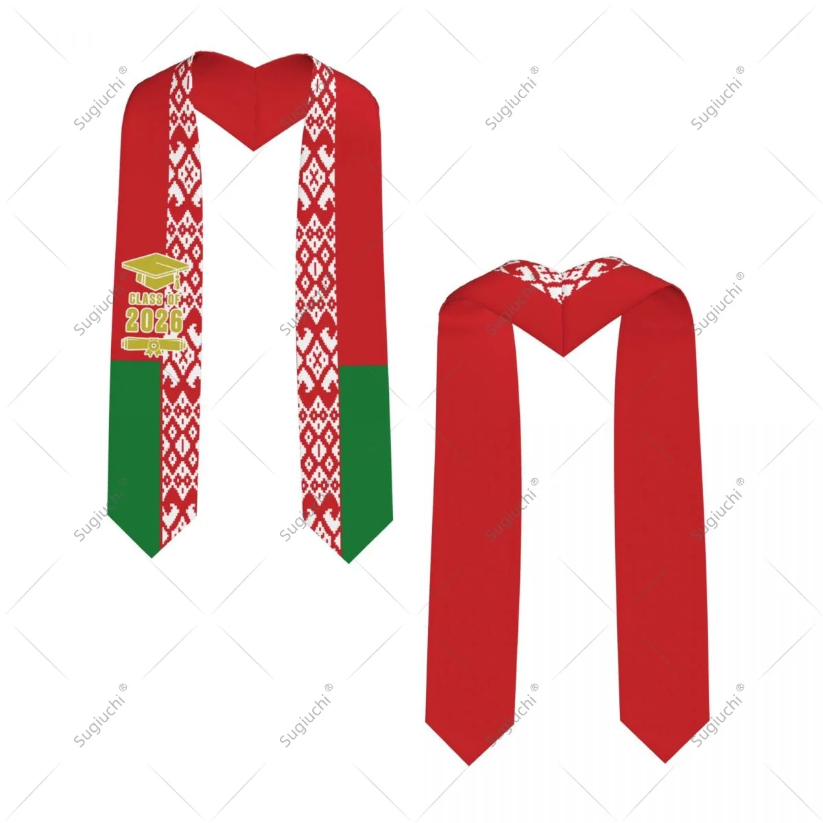 

Belarus Flag Class Of 2026 Graduation Stole Sash Scarf For International Students Proud Ceremony Adult Unisex