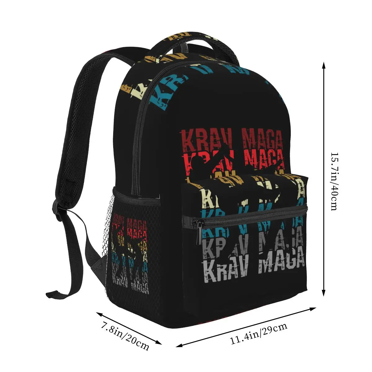 Israeli Martial Art Krav Maga Training Instructor Backpack Student Boys Girls BookBag School Bag Shoulder Bags for Men Women