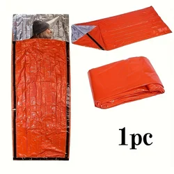 Emergency Sleeping Bag: Adult Size, PE Fabric, Rectangular Shape, Keeps You Warm in 0-19°F, Suitable for 1 Person